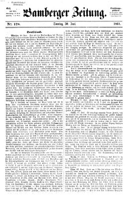 Bamberger Zeitung Sonntag 30. Juni 1861