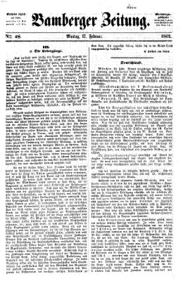 Bamberger Zeitung Montag 17. Februar 1862