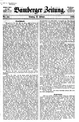 Bamberger Zeitung Sonntag 23. Februar 1862