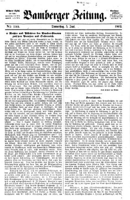 Bamberger Zeitung Donnerstag 5. Juni 1862