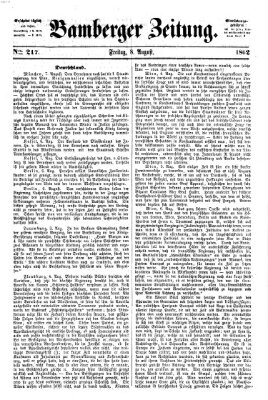 Bamberger Zeitung Freitag 8. August 1862