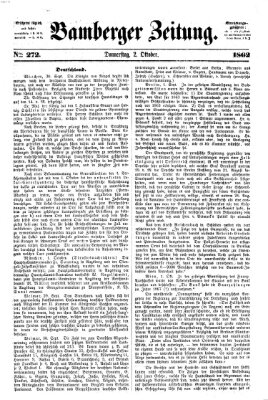 Bamberger Zeitung Donnerstag 2. Oktober 1862