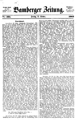 Bamberger Zeitung Freitag 31. Oktober 1862