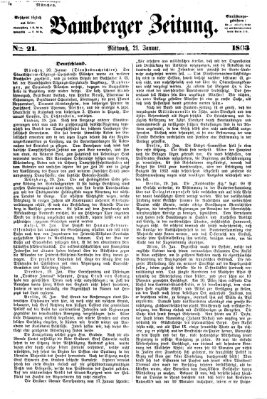 Bamberger Zeitung Mittwoch 21. Januar 1863