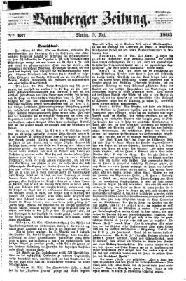 Bamberger Zeitung Montag 18. Mai 1863