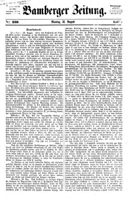 Bamberger Zeitung Montag 31. August 1863