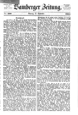 Bamberger Zeitung Montag 21. September 1863