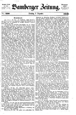 Bamberger Zeitung Dienstag 1. Dezember 1863