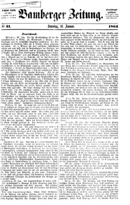 Bamberger Zeitung Sonntag 31. Januar 1864