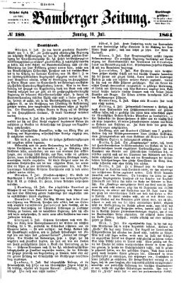 Bamberger Zeitung Sonntag 10. Juli 1864