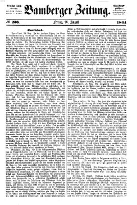 Bamberger Zeitung Freitag 26. August 1864
