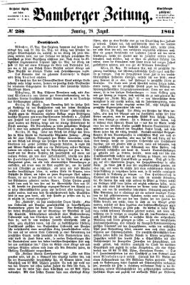 Bamberger Zeitung Sonntag 28. August 1864
