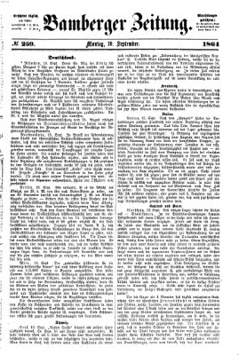 Bamberger Zeitung Montag 19. September 1864