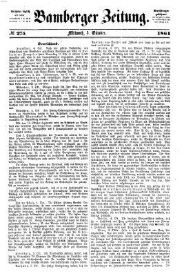 Bamberger Zeitung Mittwoch 5. Oktober 1864