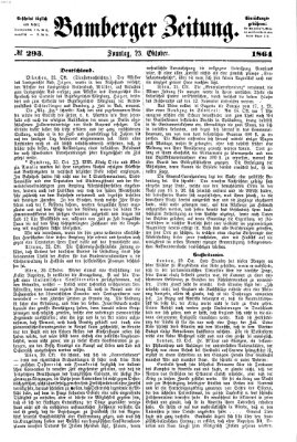 Bamberger Zeitung Sonntag 23. Oktober 1864