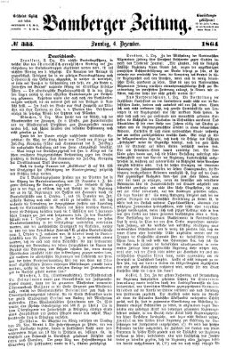 Bamberger Zeitung Sonntag 4. Dezember 1864