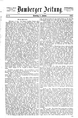Bamberger Zeitung Sonntag 8. Januar 1865