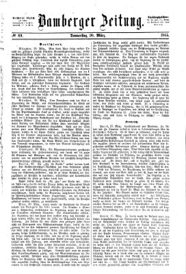 Bamberger Zeitung Donnerstag 30. März 1865