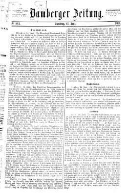 Bamberger Zeitung Samstag 17. Juni 1865