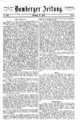 Bamberger Zeitung Dienstag 25. Juli 1865