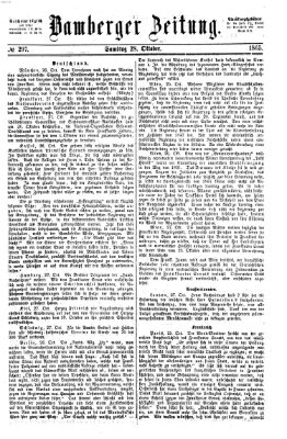 Bamberger Zeitung Samstag 28. Oktober 1865