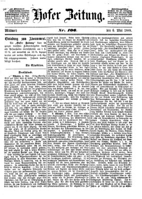 Hofer Zeitung Mittwoch 6. Mai 1868
