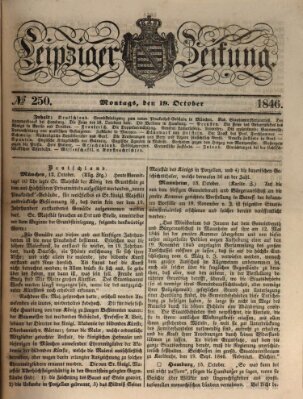 Leipziger Zeitung Montag 19. Oktober 1846