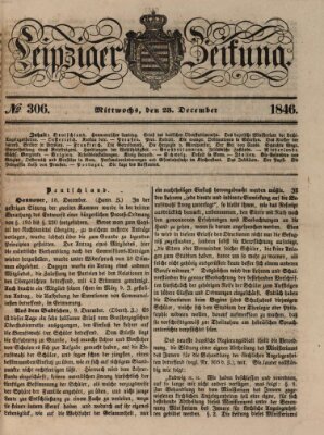 Leipziger Zeitung Mittwoch 23. Dezember 1846