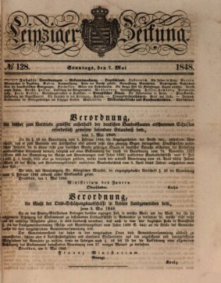 Leipziger Zeitung Sonntag 7. Mai 1848