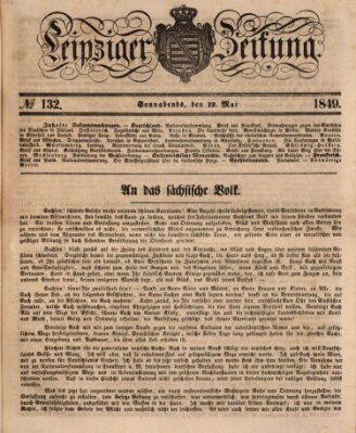 Leipziger Zeitung Samstag 12. Mai 1849