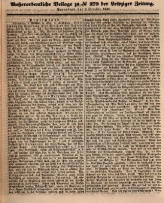 Leipziger Zeitung Samstag 6. Oktober 1849