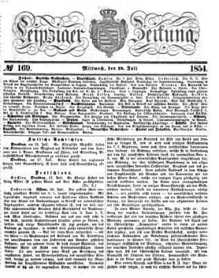 Leipziger Zeitung Mittwoch 19. Juli 1854
