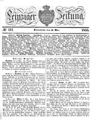 Leipziger Zeitung Samstag 12. Mai 1855