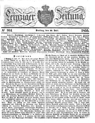 Leipziger Zeitung Freitag 13. Juli 1855