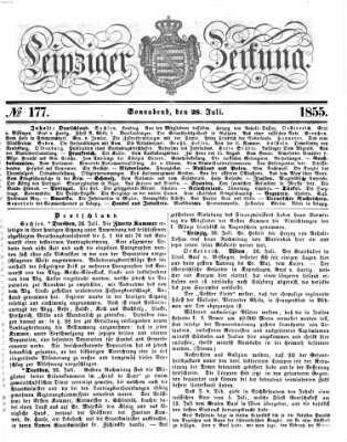 Leipziger Zeitung Samstag 28. Juli 1855