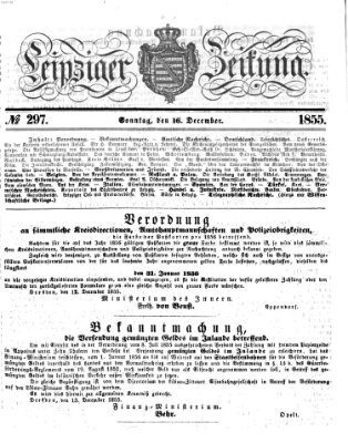 Leipziger Zeitung Sonntag 16. Dezember 1855
