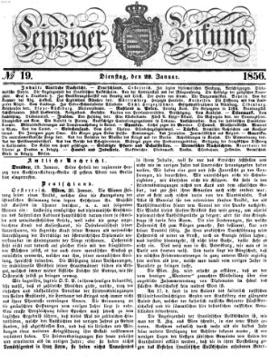 Leipziger Zeitung Dienstag 22. Januar 1856