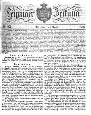 Leipziger Zeitung Sonntag 6. April 1856