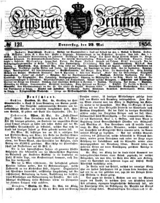 Leipziger Zeitung Donnerstag 22. Mai 1856