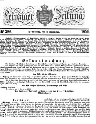 Leipziger Zeitung Donnerstag 4. Dezember 1856