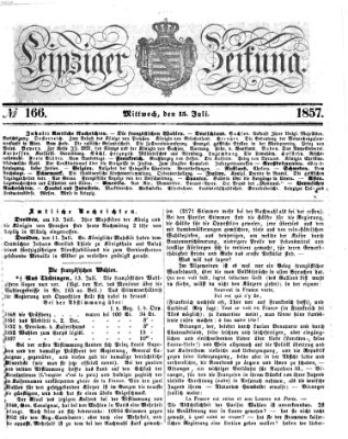 Leipziger Zeitung Mittwoch 15. Juli 1857