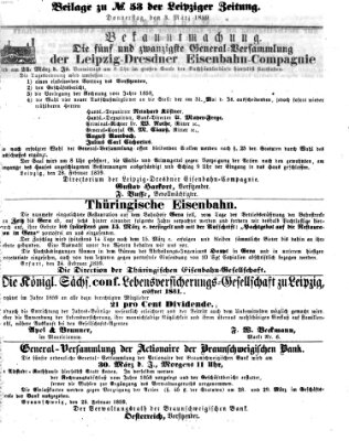 Leipziger Zeitung Donnerstag 3. März 1859