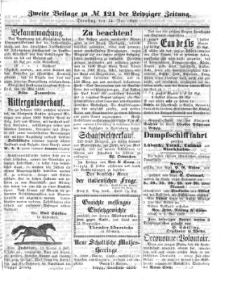 Leipziger Zeitung Dienstag 24. Mai 1859