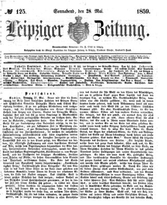 Leipziger Zeitung Samstag 28. Mai 1859