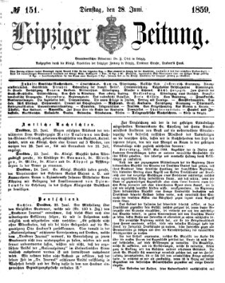 Leipziger Zeitung Dienstag 28. Juni 1859