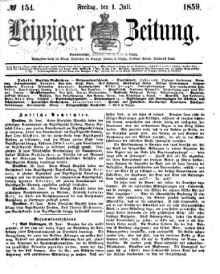 Leipziger Zeitung Freitag 1. Juli 1859