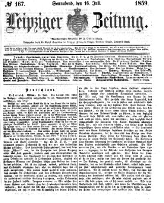 Leipziger Zeitung Samstag 16. Juli 1859
