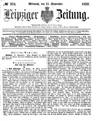 Leipziger Zeitung Mittwoch 21. September 1859