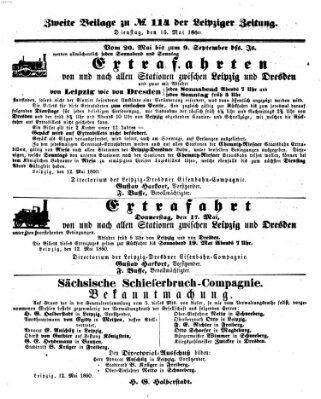 Leipziger Zeitung Dienstag 15. Mai 1860