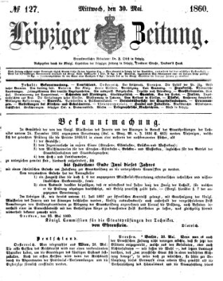 Leipziger Zeitung Mittwoch 30. Mai 1860